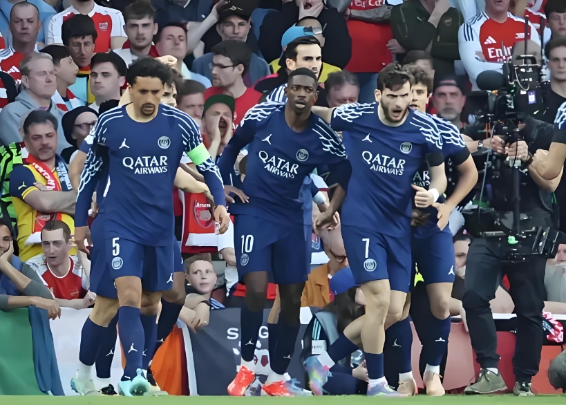 大巴黎2-1淘汰阿森纳晋级欧冠决赛：鲁伊斯与哈基米高光时刻