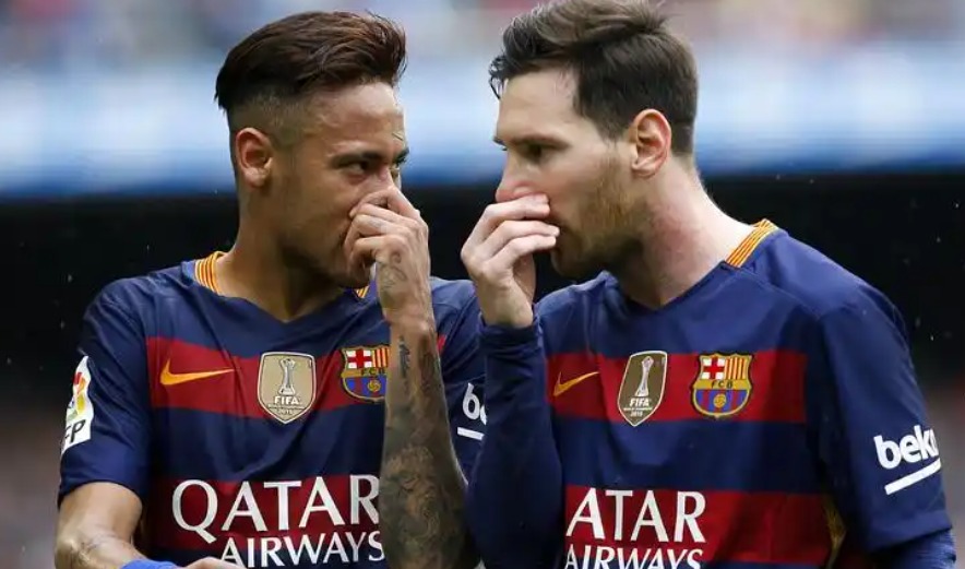 梅西对他和内马尔的离队感到愤怒