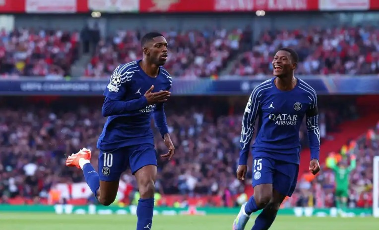 巴黎圣日耳曼2-1斯特拉斯堡