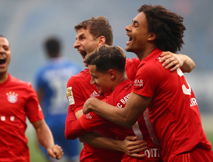 拜仁慕尼黑5-1横扫霍芬海姆